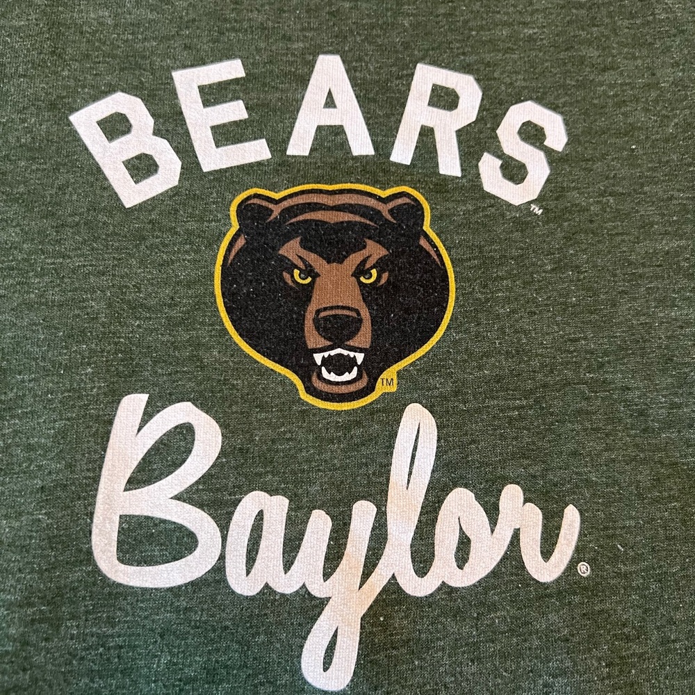 Baylor Bears The League TriBlend Sweatshirt Color Green Men’s Size Medium-Flaw - Picture 2 of 6
